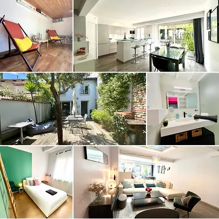 La Maison Jasmin - 8 Personnes - Parking Prive - Climatisation - Jardin